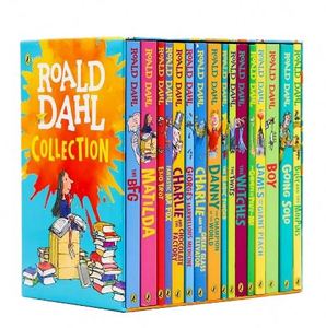 Colección Completa de Roald Dahl, Juego de 20 Libros Infantiles Originales en Inglés, Novelas por Capítulos 'Storybook' con Ilustraciones y Papel Decorativo - Product Image 1