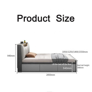热销卧室家具时尚设计双人儿童床女童低价儿童床套装特价出售 - Product Image 5