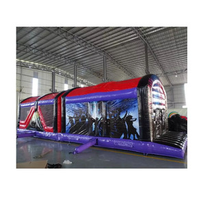 Pista de obstáculos inflable para fiesta disco <span class=keywords><strong>wow</strong></span> EN-14960, comercial al aire libre, a la venta - Product Image 1