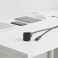 Câble d'extension USB 3.1 de type D en cuivre avec boîtier PVC, personnalisé OEM DAJIANG, pour montage sur panneau, mâle-femelle, pour armoire, châssis, boîte