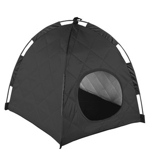 Üretici toptan çevre dostu katı desen Pet çadır kalınlaşmış sıcak katlanabilir kedi/köpek kafesi kış sezonu için kolay taşıma - Product Image 4