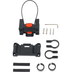 Fixations pour sacoche avant de vélo/accessoires de vélo, fixations de vélo avec support de guidon réglable et bouton de déverrouillage rapide - Product Image 5