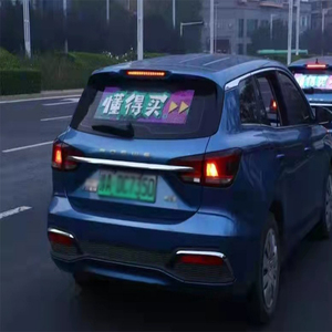 Pantalla LED Transparente para Ventana Trasera de Coche, 4G, WiFi, GPS, 4K, a Todo Color, de Alto Brillo, Legible Bajo la Luz Solar, Garantía de 2 Años, para Taxi - Product Image 1