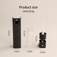 Eric Custom Flacon pulvérisateur carré de 10 ml en PP, motif dessin animé mignon, pour alcool buccal et parfum, avec pompe atomiseur à brume fine