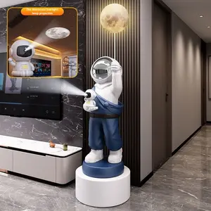 Figura Grande de Astronauta Ecológica de Resina de Alta Gama para Decoración de Sala de Estar, Mueble de TV, Regalo de Mudanza - Product Image 1
