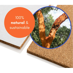 Vente en gros <span class=keywords><strong>de</strong></span> liège auto-adhésif taille A4 plaque <span class=keywords><strong>de</strong></span> support en liège adhésif à l'arrière écologique DlY adapté à la décoration murale bricolage - Product Image 6