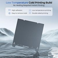 Plaque de construction froide légère Creality Grey 235x235mm, double face en métal, pour imprimante 3D Ender 3 V3 SE