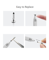Stylet capacitif actif en aluminium pour écran tactile, pointe remplaçable, double tête, mini 15,5 cm, universel pour tablette, dessin, iPad, iPhone
