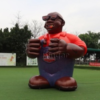 Modèle de ballon gonflable personnalisé de 5 m de haut, affichage de personnages gonflables géants, publicité personnalisée pour hommes