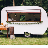 Nouvelle Camionnette Distributrice Portable, Kiosque à Café, Remorque Alimentaire avec Équipements de Cuisine Complets, Conteneur Extérieur, Bar Mobile