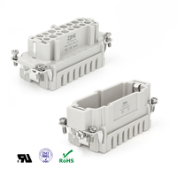 HE-016 Heavy Duty 500V 16A 16 broches borne à sertir haute connecteur électrique prise étanche insérer PC pour modèle de puissance