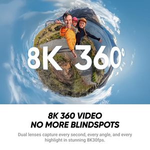 Insta360 X4 Air Capture, Video Inmersivo de 360 Grados, Sensores Duales de 1/1.8 Pulgadas Ligero, 165 g, 88 minutos de batería, 15 m resistente al agua / Wi-Fi X4 Air - Product Image 2