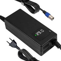 24V Ladegerät für Bleibatterien (SLA/AGM/Gel) 29V 4A, XLR 3-Pin Stecker (Pin 1+/ Pin 2-), Ideal für Rollstühle & Elektromobile