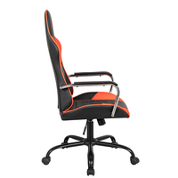 Chaise de bureau pivotante exécutive moderne en cuir PU à dossier haut réglable et coussin fin pour la maison et le bureau – Vente en gros