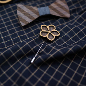 Nouveautés 2026 : Broche unisexe en <span class=keywords><strong>bois</strong></span> à motifs floraux, style vintage, idéale pour les anniversaires, cadeaux d'entreprise et articles personnels innovants - Product Image 5