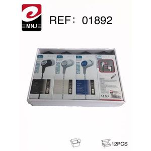 Earphone Cable With Microphone AURICULARES 12Pcs Box Pack - Product Image 2