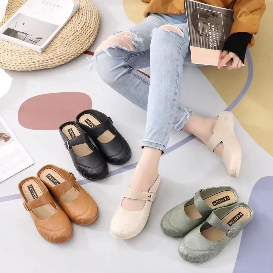 New Style Casual Sandal Flat beach Ladies Beach Shoes Slippers flats for women and ladies