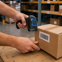 Lecteur de codes-barres 2D sans fil USB2.0 2.4G, lecteur de codes QR 1D, lecteur de codes de paiement longue portée, compatible POS, vente au détail, ordinateur portable/Linux XM-388