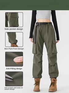 <span class=keywords><strong>Pantaloni</strong></span> Softshell in Poliestere Foderati in Pile per <span class=keywords><strong>Uomo</strong></span> e Donna, Stile Giapponese, per Sport, Tempo Libero e Alpinismo, Elasticizzati - Product Image 3
