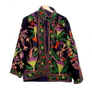 Chaqueta de Invierno para Mujer, Tejida y Acolchada, con Bordado Suzani, de Algodón de Secado Rápido y Ecológico, Ideal para Fiestas, Gran Venta - Product Image 1