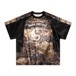 T-shirt Unisexe en Jersey de Polyester à Imprimé Léopard Rétro et Numérique, Nouvelle Collection Été 2026, Style Urbain - Product Image 2