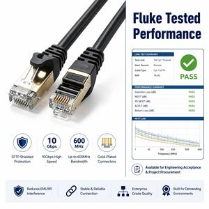 <span class=keywords><strong>Cable</strong></span> de Conexión Cat7 CCA S/FTP de Alta Velocidad Directo de Fábrica, <span class=keywords><strong>Cable</strong></span> <span class=keywords><strong>Ethernet</strong></span> <span class=keywords><strong>Cat</strong></span> <span class=keywords><strong>7</strong></span> Blindado con RJ45 para Router, Juegos y Centro de Datos - Product Image 3