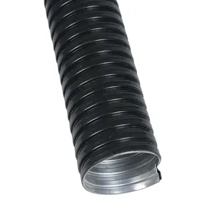 UV Resistant PVC Coated ID 6mm-150mm Corrugated Metal GI Galvanized Corrugated Pipe