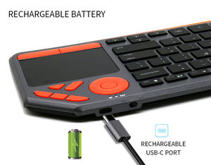 Clavier Bluetooth sans fil à rétroéclairage multicolore réglable, design unique, apparence originale, pour Smart TV - Product Image 5