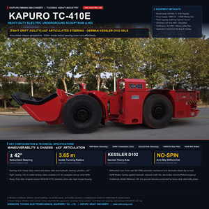 Chargeur souterrain LHD Kapuro TC-410E Scooptram 4m³ – Machine minière électrique WJ-4 - Product Image 1