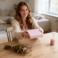 Boîte à tiroir en papier kraft imprimée sur mesure avec fenêtre transparente, emballage de luxe pour cadeaux et cosmétiques, recyclable, promotionnel