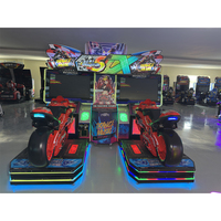 Machine de jeu de course automobile 5DX à monnayeur, simulateur de course de moto et de voiture, machine d'arcade de course, personnalisée, en promotion pour centre de jeux