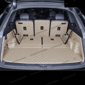 Alfombrilla de Cuero para <span class=keywords><strong>Maletero</strong></span> de Coche, Forro de Carga para <span class=keywords><strong>Audi</strong></span> <span class=keywords><strong>Q7</strong></span> Q8 2019 2020 5d, Cobertura Total, Cubierta de Equipaje, Negro, Beige, Marrón, Café - Product Image 5