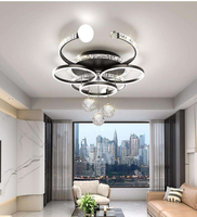 Nouvelle Plafonnier Haut de Gamme Moderne Simple Intelligent pour Salon, Luminaire Principal Luxe Léger pour Chambre à Coucher, Plafonnier Ciel Étoilé pour la Maison