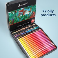 Crayons de couleur Tinbox PS-2072, 72 couleurs, corps hexagonal, à base d'huile, pour le dessin et la peinture - Fournisseur d'usine chinois