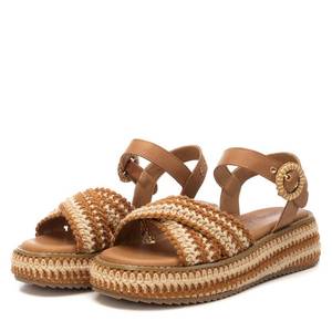 Sandales compensées en cuir pour femme Carmela, style été à bout ouvert, plateforme à brides, doublure en cuir véritable, rehaussant la taille 162356 - Product Image 4