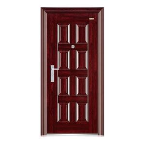 Porte d'entrée extérieure en acier de haute qualité Porte d'entrée en bois en acier inoxydable - Product Image 1