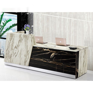 Sinonis High Quality Custom Modern Reception <b>Desk</b> Handmade <b>Wood</b> Fashion <b>Desk</b> for Beauty Clinics Salons Popular Front <b>Desk</b> for - Product Image 5