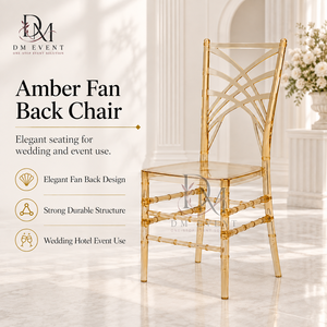 Elegante Silla Chiavari de PC Color Champán con Respaldo Decorativo Desmontable para Bodas, Banquetes y Eventos, Proveedor Mayorista - Product Image 1