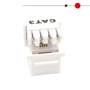 Trắng <span class=keywords><strong>Keystone</strong></span> <span class=keywords><strong>Jack</strong></span> <span class=keywords><strong>6P4C</strong></span> Cat3 <span class=keywords><strong>RJ11</strong></span> - Product Image 2