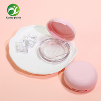 Mini Boîtier Rond Rose Clair Recyclable pour Poudre Compacte de Fard à Joues et Illuminateur – Emballage Maquillage Personnalisable OEM/ODM en Gros