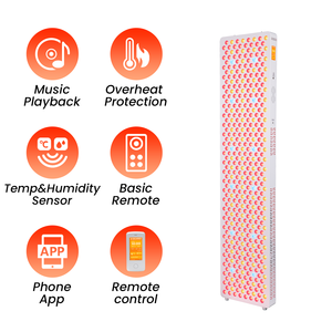 IDEARED Terapia Musical con Luz Infrarroja de 480/590/630/660/670/810/830/850/1060nm, Panel de Luz LED para Terapia de Luz Roja para Yoga - Product Image 2