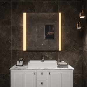 Salle de bain Salon Étanche IP44 Rectangle Moderne Illuminé Verre LED Miroir Intelligent avec Contrôle Tactile pour Chambre - Product Image 4