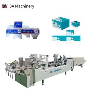 CQT- 800 Cardboard/corrugated Straight Line <b>Box</b> Mini <b>Folder</b> Gluer Machine Automatic <b>Folder</b> Gluer Machine Gluing Machines - Product Image 1