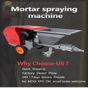 Mesin Semprot Mortar Beton Otomatis Portabel dengan Mesin 4kw Daya 50L Hopper Pompa Sekrup untuk Pabrik Plester Semen - Product Image 3