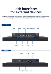 IP65 Sistema Windows de 15,6 pulgadas Tableta táctil integrada Pantalla de visualización capacitiva <span class=keywords><strong>Consulta</strong></span> de control industrial Pantallas de señalización digital - Product Image 5
