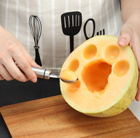 304 Roestvrij Staal Fruit Decoratie Vleesmes Watermeloen Cantaloupe Scooper Voor Snijden En Scheppen Meloen Keuken Gadget