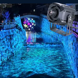 LED personalizado 50W 100W 150W 200W Indoor Water Wave Light Ocean Water Ripple Outdoor Projector Light