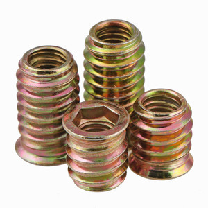 Inserts filetés M6 en acier zingué, écrous auto-taraudeurs en acier inoxydable à dents intérieures et extérieures pour applications minières - Product Image 3