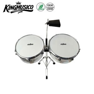 Juego de Instrumentos de Percusión Acústica de Fábrica OEM, 13+14 <span class=keywords><strong>Timbales</strong></span>, Campana, Soporte Ergonómico Ajustable de Acero Inoxidable - Product Image 2