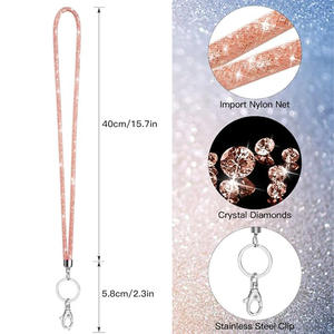 Polyester rond suspendu téléphone portable pendentif porte-carte d'identité lanière couleur et Logo personnalisés en gros - Product Image 5